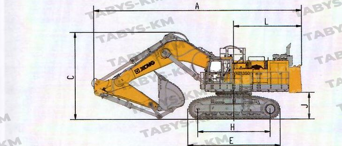 Карьерный экскаватор XCMG XE1600