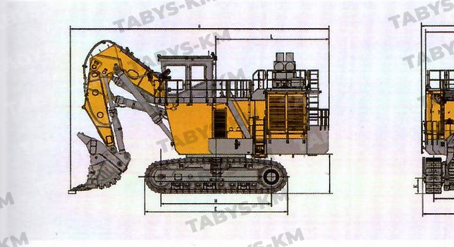 Карьерный экскаватор с фронтальной лопатой XCMG XE4000