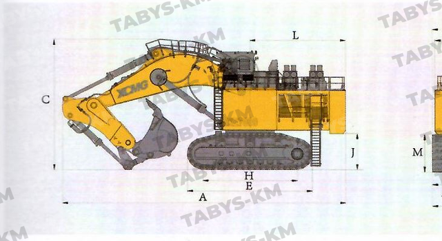 Карьерный экскаватор XCMG XE2000 (Cummins QST30)